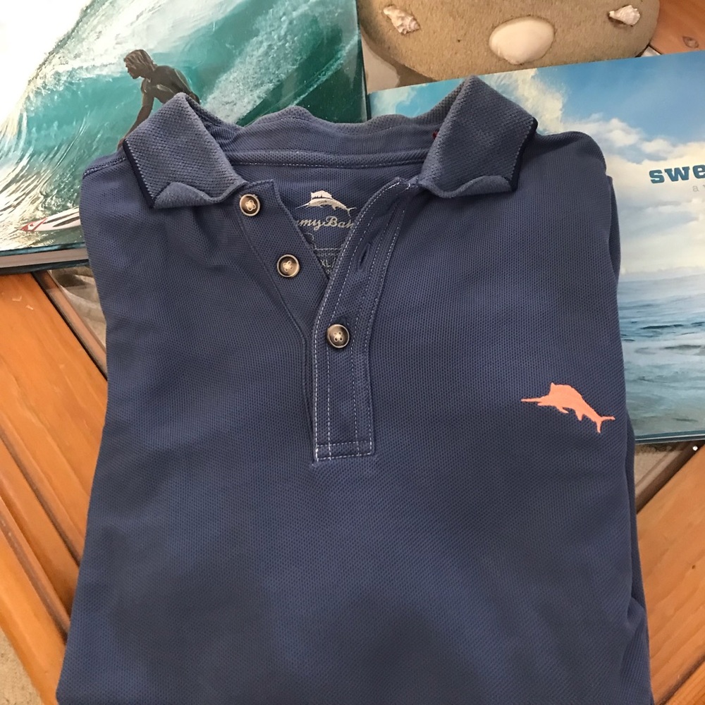Tommy Bahama, Blue, Polo, X-Large